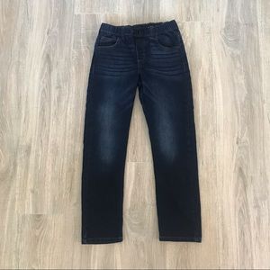 Wrangler Boys Slim Fit Elastic Waist Jeans, Soft Stretchy Denim